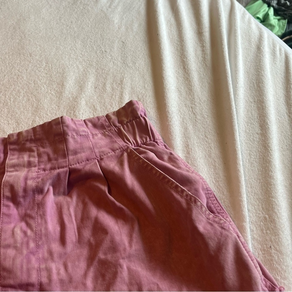 Pink high waisted TGLA ruffle shorts - Picture 6 of 9